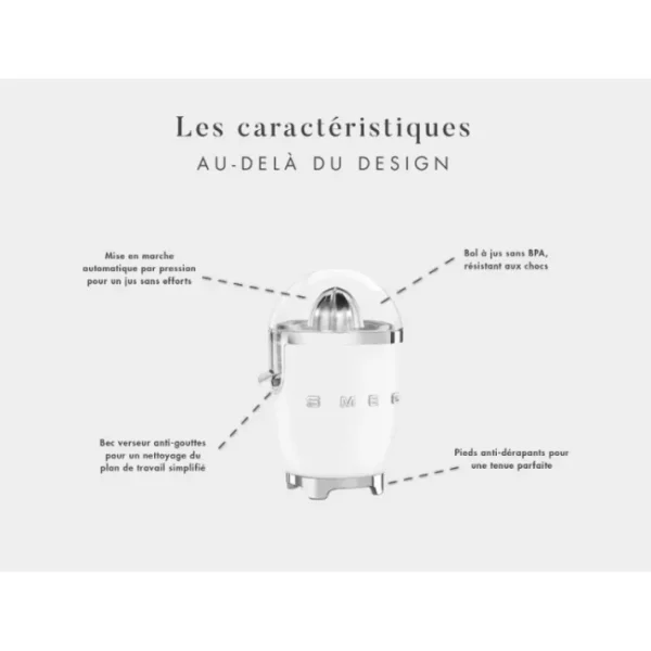 Presse-agrumes Blanc Années 50, SMEG