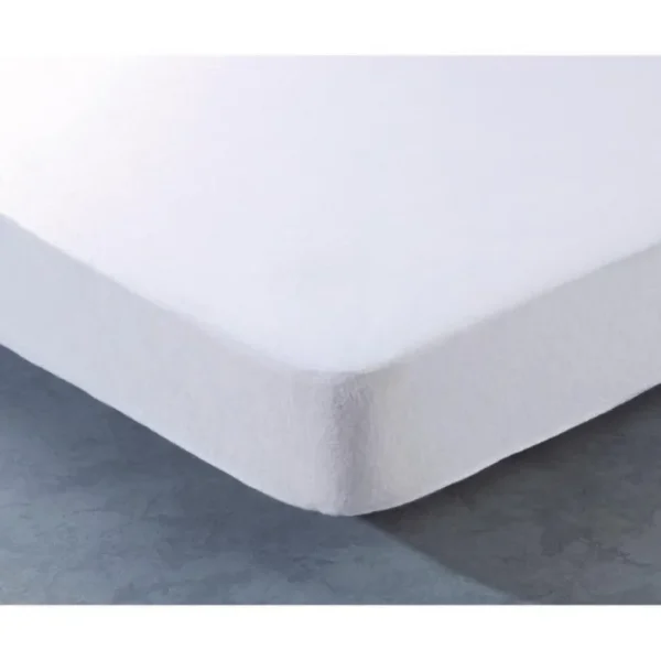 Protège matelas CP30 grand bonnet, Blanc des Vosges