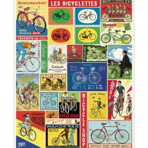 Puzzle 1000 pièces Bicyclettes, Cavallini & Co