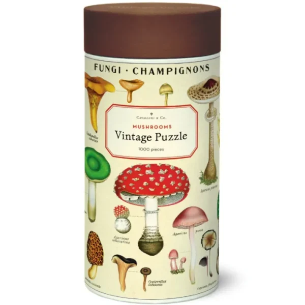Puzzle 1000 pièces Champignons, Cavallini & Co