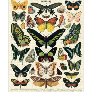 Puzzle 1000 pièces Papillons, Cavallini & Co