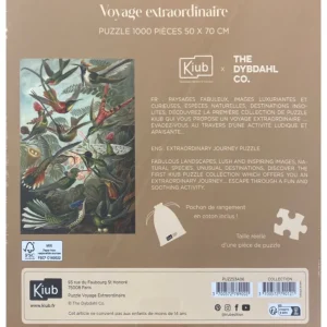 Puzzle de 1000 pièces Oiseaux, Kiub