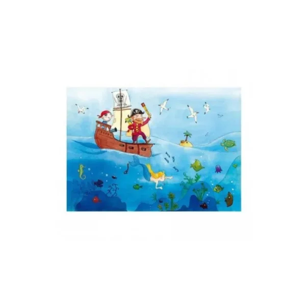 Puzzle en bois 24 pièces Les Pirates, Wilson Jeux