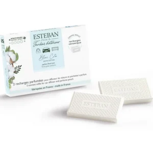 Recharge parfumée pour diffuseur de voiture Blanc Coton, Esteban