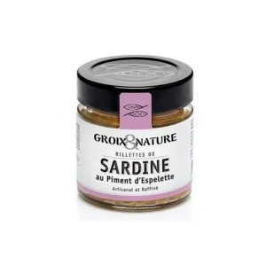 Rillettes de Sardine au piment d'Espelette, Groix et Nature
