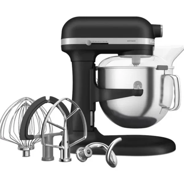 Robot Artisan Pâtissier à Bol Relevable 6.6L Truffe Noire 5KSM70SHXEBK, KitchenAid