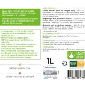 Savon de Marseille liquide 1 L Soluvert, Starwax