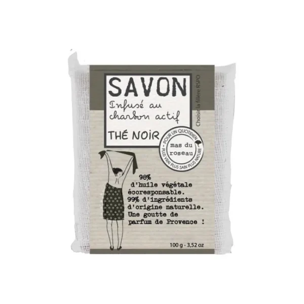 Savon parfumé coloré Thé Noir, mas du roseau