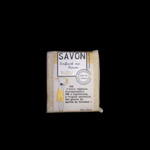 Savon parfumé coloré Yuzu, mas du roseau