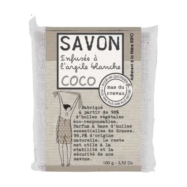 Savon végétal parfumé Coco, mas du roseau