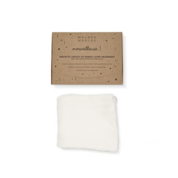 Serviette Cheveux Super Absorbante, Malou & Marius
