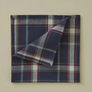 Serviette de table Lueur d'Hiver Carreaux, Sylvie Thiriez