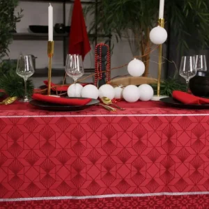Serviette de table Réveillon Rouge, Sud Etoffe