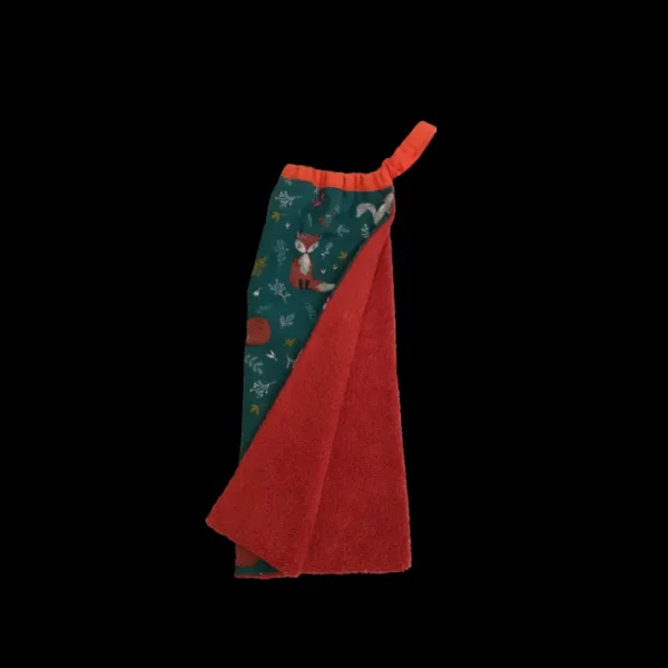 Serviette élastiquée Renards, Les Petits Pinpins