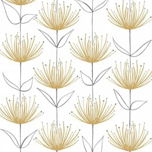 20 serviettes en papier Flowers on Fire Gold, PaperProduct Design