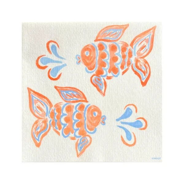 Serviettes en papier gm Poisson Ange, Françoise PAVIOT