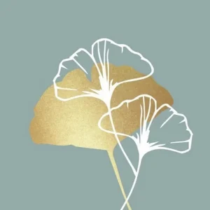 20 serviettes en papier Golden Gingko Eucalyptus, PaperProduct Design
