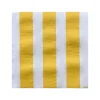 Serviettes en papier Rayure Jaune, Françoise PAVIOT