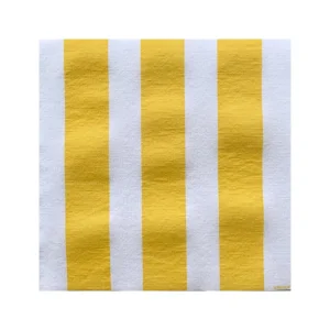 Serviettes en papier Rayure Jaune, Françoise PAVIOT