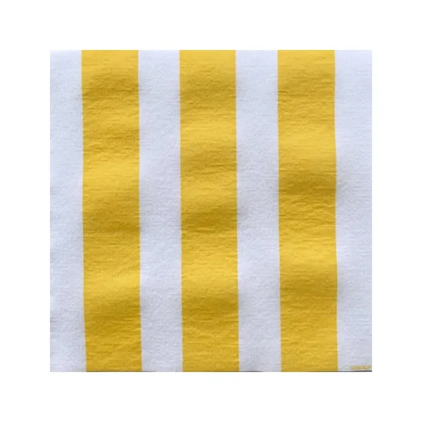 Serviettes en papier Rayure Jaune, Françoise PAVIOT