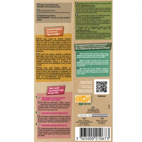 Sesquicarbonate de sodium, Starwax Fabulous