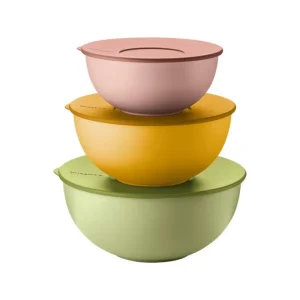 Set 3 bols avec couvercle Everywhere Bio, Guzzini