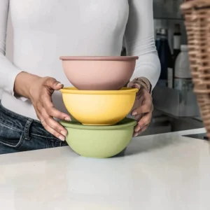 Set 3 bols avec couvercle Ø16cm Everywhere Bio, Guzzini