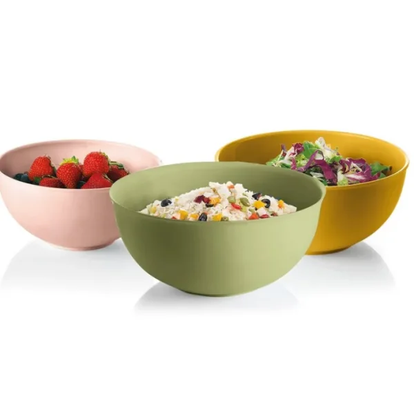 Set 3 bols avec couvercle Everywhere Bio, Guzzini