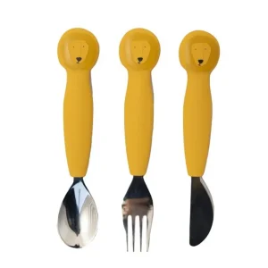Set 3 couverts silicone Mr Lion, Trixie