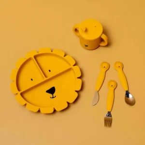 Set 3 couverts silicone Mr Lion, Trixie