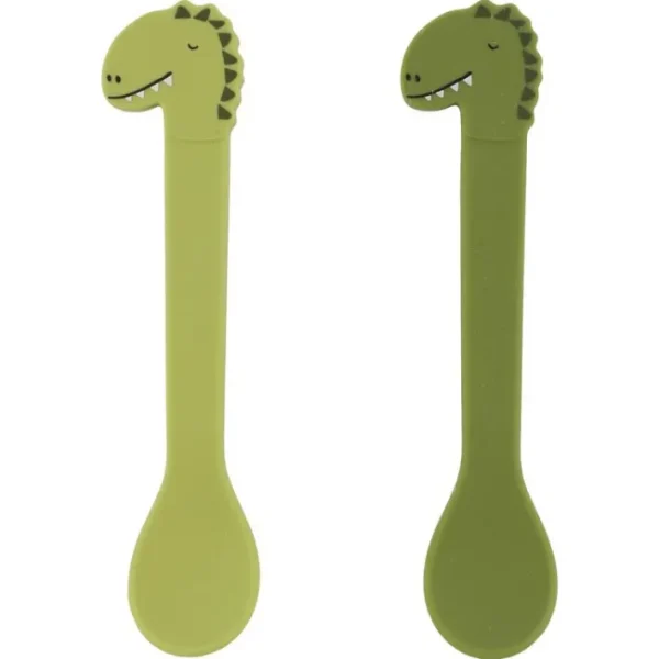Set 2 cuillères silicone Mr Dino, Trixie
