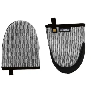 Set 2 maniques Venton Noir, Tiseco