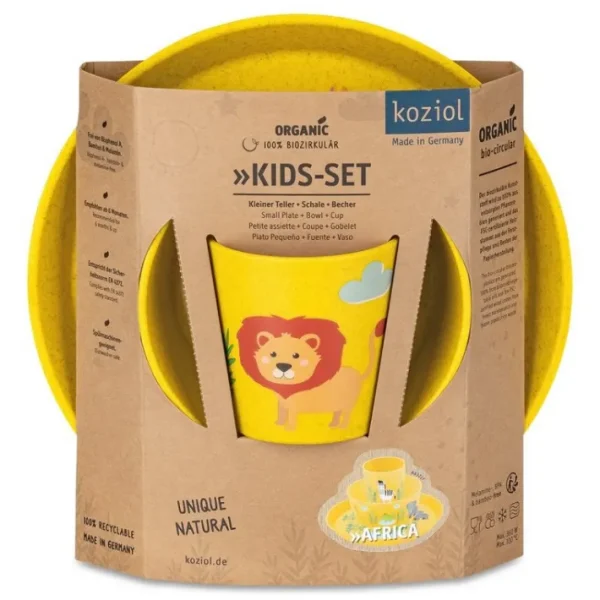 Set 3 pièces enfant Africa Connect, Koziol