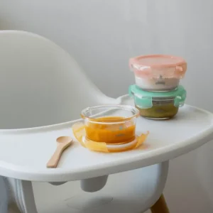 Set de 3 boites bébé en verre, pebbly