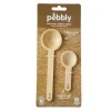 Set de 2 cuillères à doser en bambou, pebbly