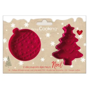 Set de 2 découpoirs éjecteurs Noël, Scrapcooking