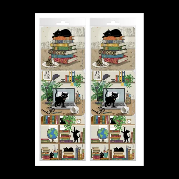 Set de 6 dessous de verre assortis Chatons, Kiub