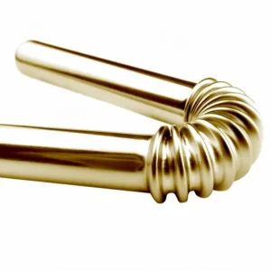 Set de 4 pailles flexibles or, Turtleneck® Straw