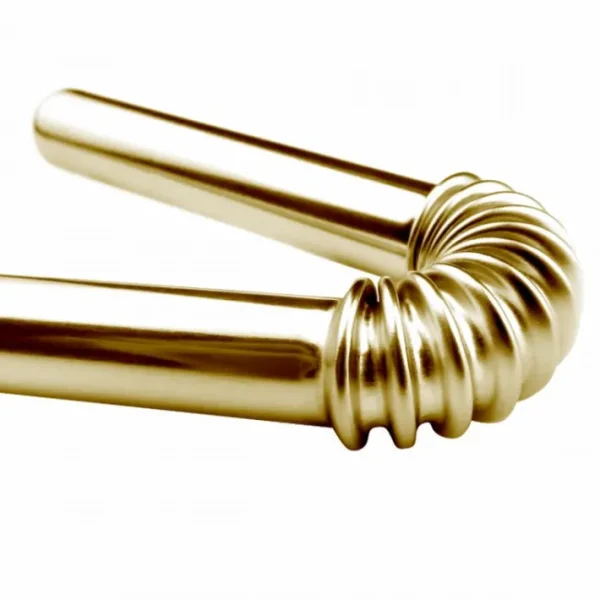 Set de 4 pailles flexibles or, Turtleneck® Straw