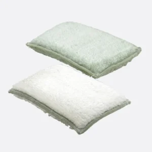 Set de 2 éponges en fibre de bambou, Point Virgule