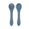 Set de cuillère et fourchette colorées en silicone, The Cotton Cloud