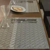 Set de table enduit Veine Graphique Feutre, Le Jacquard Français