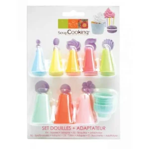 Set douilles en plastique et adaptateur, ScrapCooking