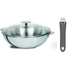 Set wok + couvercle + poignée 24 cm Casteline, Cristel