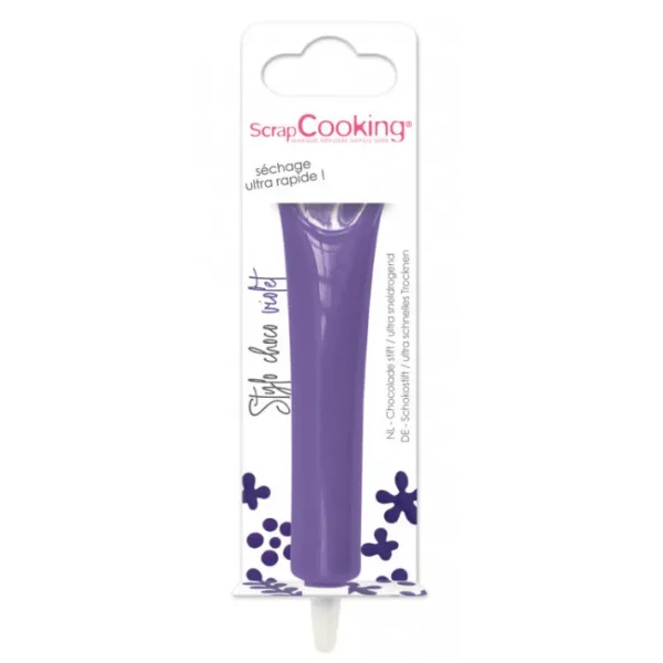 Stylo goût choco violet, ScrapCooking