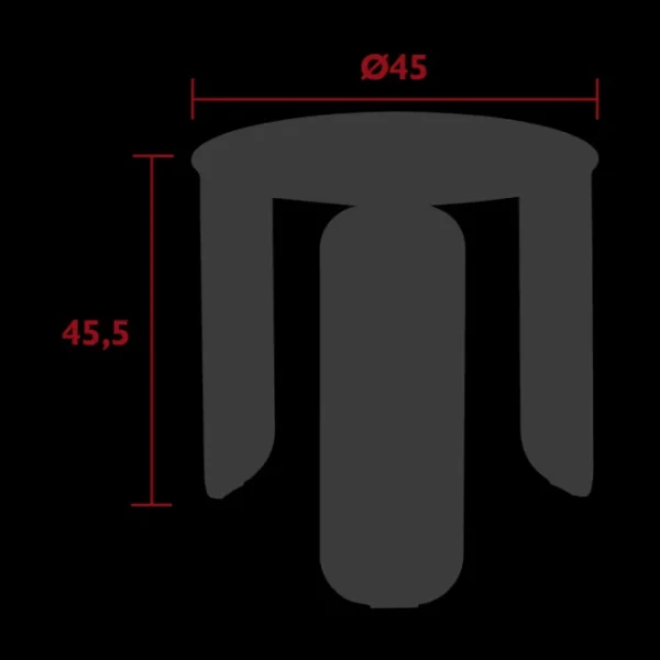 Table basse Bebop Ø45, Fermob