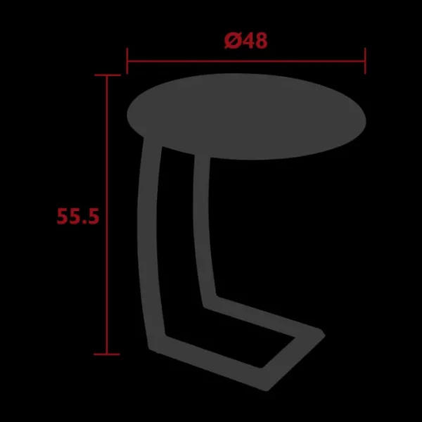 Table basse déportée Alizé, Fermob