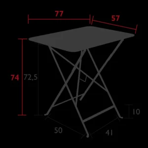 Table bistro 77x57 cm, Fermob