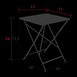Table Bistro 71x71 cm, Fermob