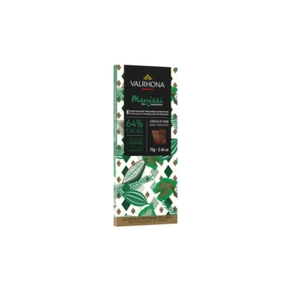 Tablette chocolat noir Manjari 64%, Valrhona